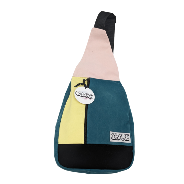 sac épaule obake vert jaune