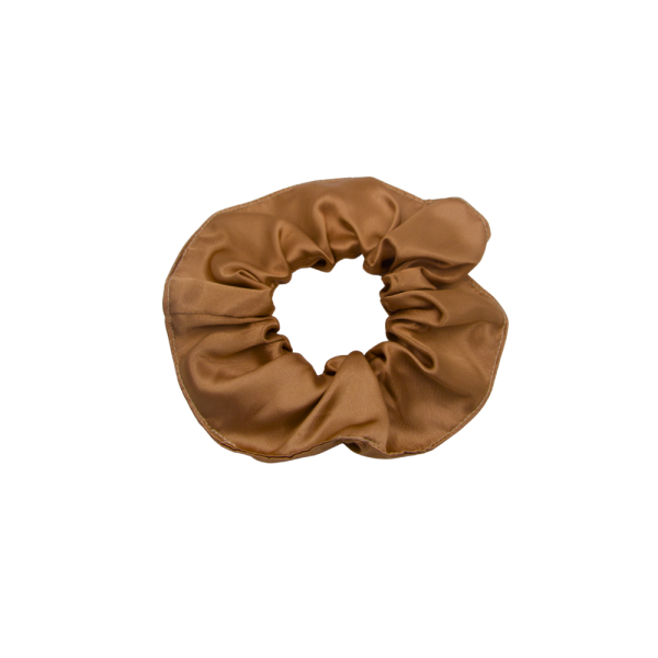 Chouchou Ambre - satin marron clair