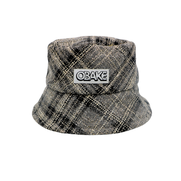 Bob Caroline – gris foncé, gris clair, noir en laine avec intérieur noir