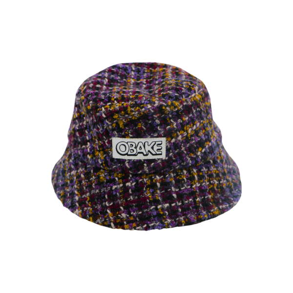 Bob Violette - noir, violet, prune en laine avec intérieur noir